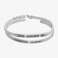 Sparkle Allure You & Me Womens 2-pc. Pure Silver Over Brass Bracelet Set