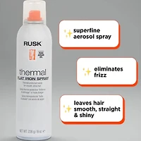 Rusk Thermal Iron Argan Oil Infused Heat Protectant 8 oz.