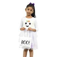 Lilt Little Girls 3/4 Sleeve Tutu Dress
