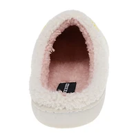 Joe Boxer Sherpa With Multi Happy Face Womens Memory Foam Clog Slippers
