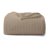 Color Sense 100% Cotton Waffle Blanket Set