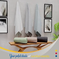 Color Sense 100% Cotton Waffle Blanket Set