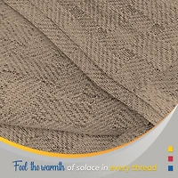 Color Sense 100% Cotton Basket Blanket Set