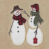 Avanti Snowman Gathering 2-pc. Embellished Hand Towel