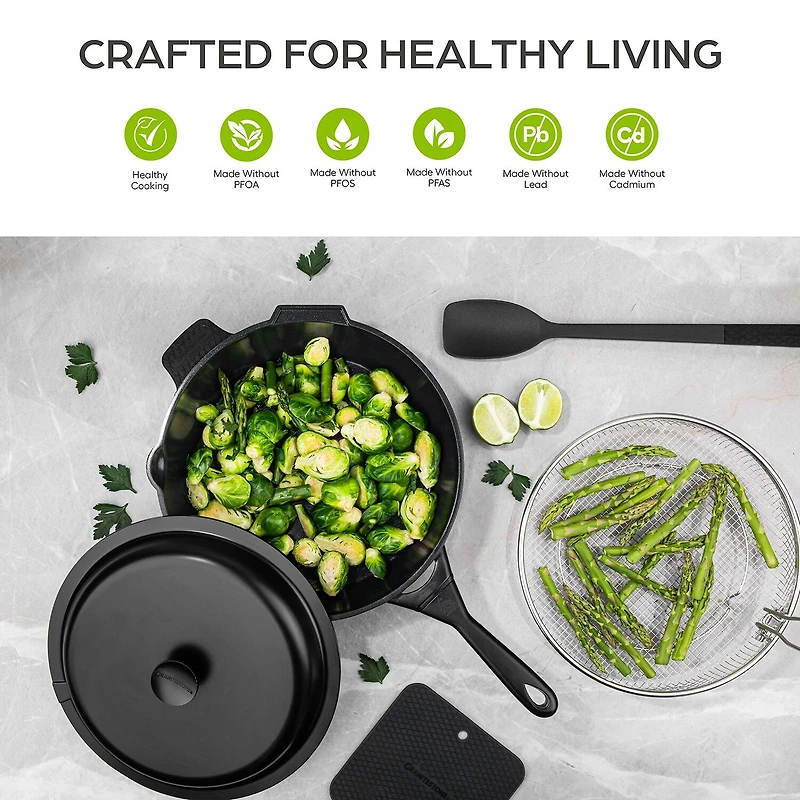 Granitestone Zuka Everyday Multi-Functional 10" Pan Cooking System