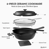 Granitestone Zuka Everyday Multi-Functional 12" Pan Cooking System