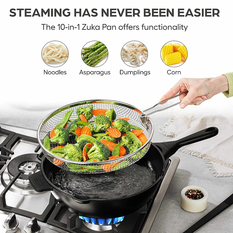 Granitestone Zuka Everyday Multi-Functional 12" Pan Cooking System
