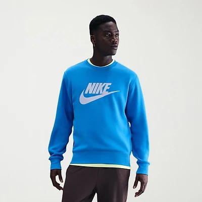 Nike Fleece Mens Crew Neck Long Sleeve Sweatshirt