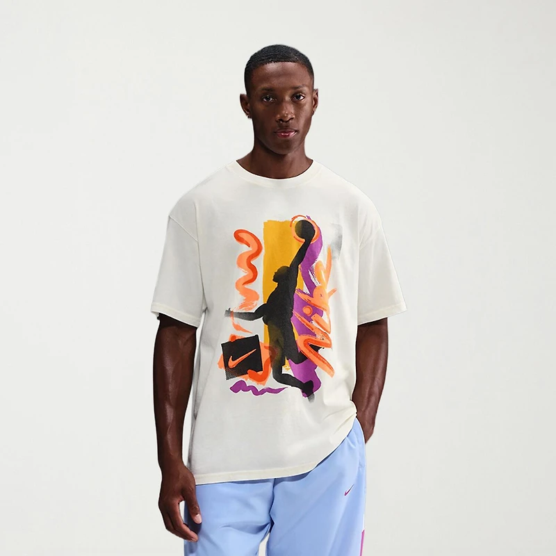 Nike Mens Crew Neck Short Sleeve Regular Fit Big and Tall Graphic T-Shirt