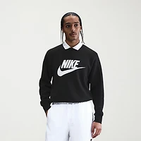 Nike Club Fleece Mens Crew Neck Long Sleeve Big and Tall Sweatshirt