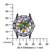 Marvel® Avenger Kids Time Teacher Black Nylon Strap Watch