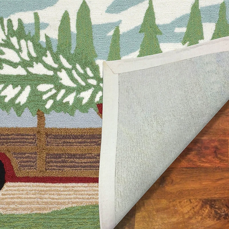 Liora Manne Frontporch Woody Wonderland Animal Hand Tufted Indoor Outdoor Rectangular Accent Rug