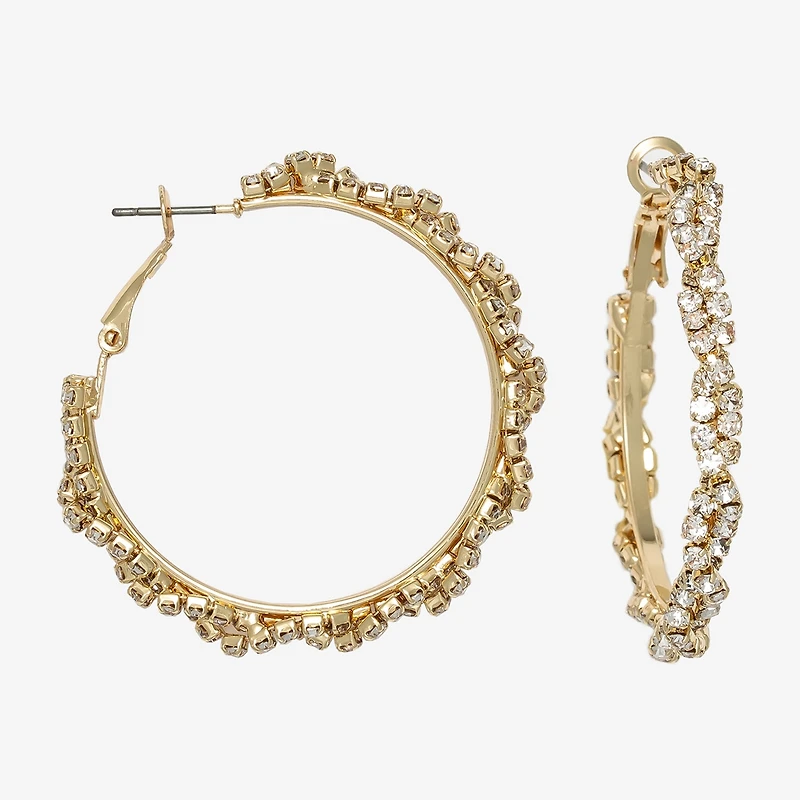 Mixit Womens 46.4mm Hoop Earrings