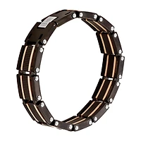 Mens Two-Tone Stainless Steel Chain Bracelet