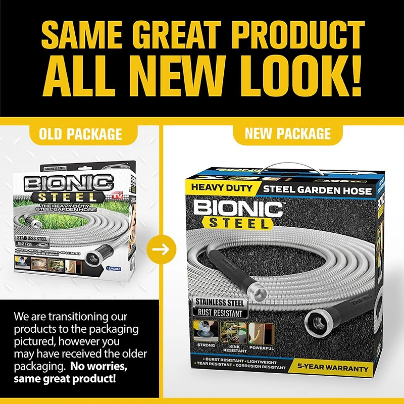 Bionic Steel Heavy Duty Stainless Steel Garden Hose