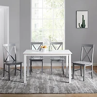 Eugene Farmhouse 5-PC Dining Set
