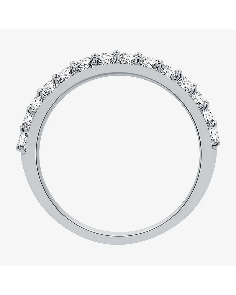 (H-I / I1) I Said Yes Womens 1 CT. T.W. Lab Grown White Diamond Sterling Silver or 14K Gold Over Silver Cushion Halo Bridal Set