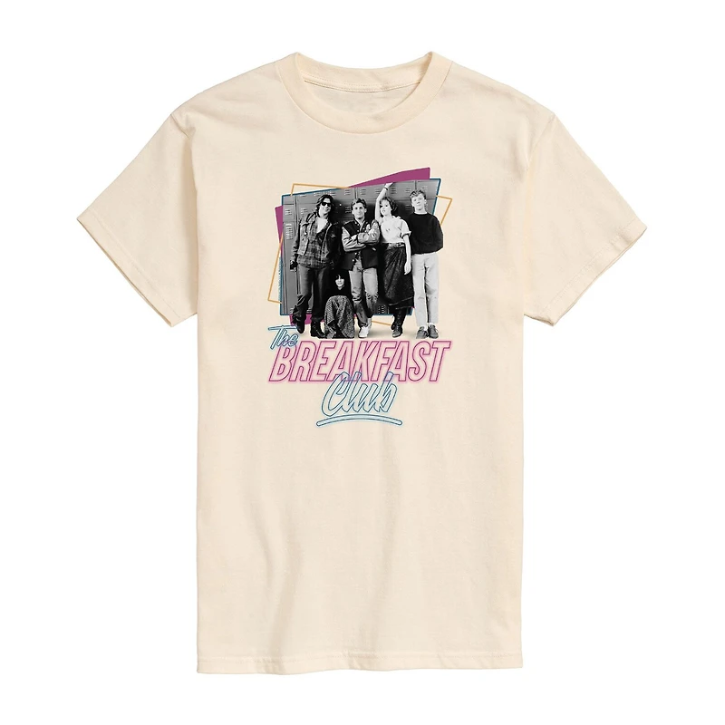 The Breakfast Club Mens Crew Neck Short Sleeve Regular Fit Graphic T-Shirt