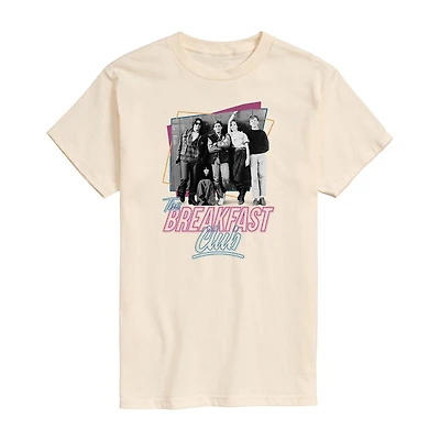 The Breakfast Club Mens Crew Neck Short Sleeve Regular Fit Graphic T-Shirt