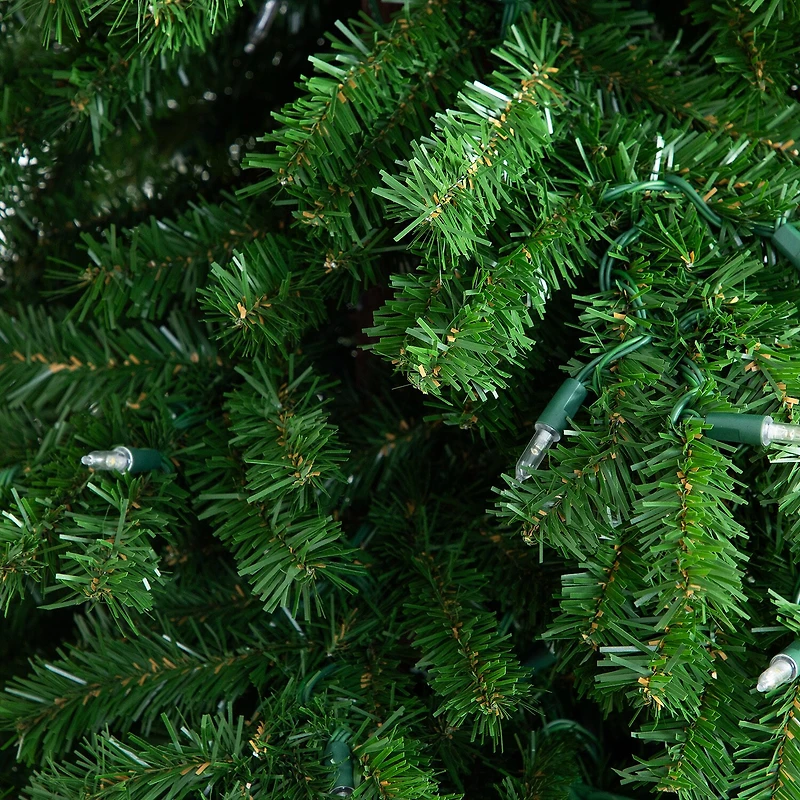 Nearly Natural Green Santa’S Hat 500 Led Lights And 1275 Bendable Branches 7 Foot Pre-Lit Fir Christmas Tree