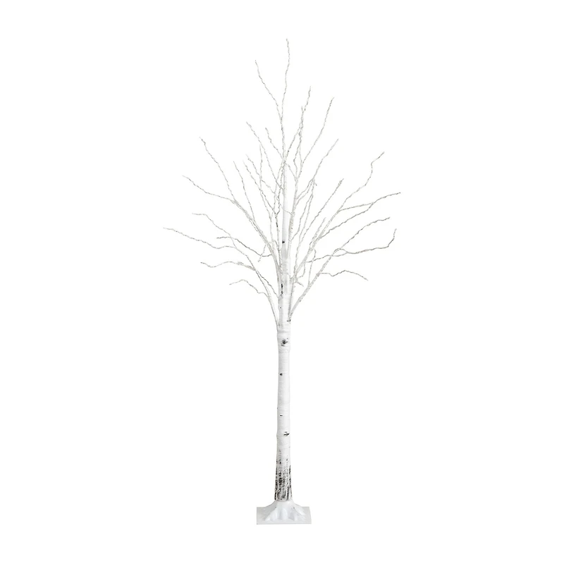 Nearly Natural 3ft Pre-Lit Artificial White Birch With 92 Warm White Led Lights 3 Foot Pre-Lit Birch Christmas Tree