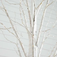 Nearly Natural 3ft Pre-Lit Artificial White Birch With 92 Warm White Led Lights 3 Foot Pre-Lit Birch Christmas Tree