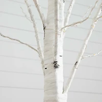 Nearly Natural 3ft Pre-Lit Artificial White Birch With 92 Warm White Led Lights 3 Foot Pre-Lit Birch Christmas Tree