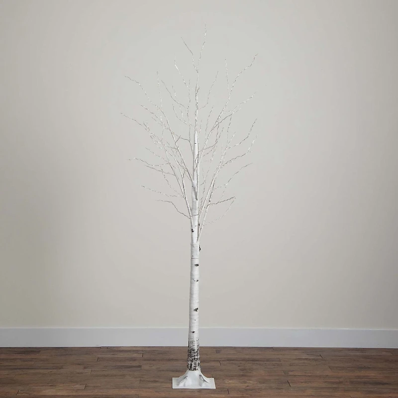 Nearly Natural 3ft Pre-Lit Artificial White Birch With 92 Warm White Led Lights 3 Foot Pre-Lit Birch Christmas Tree