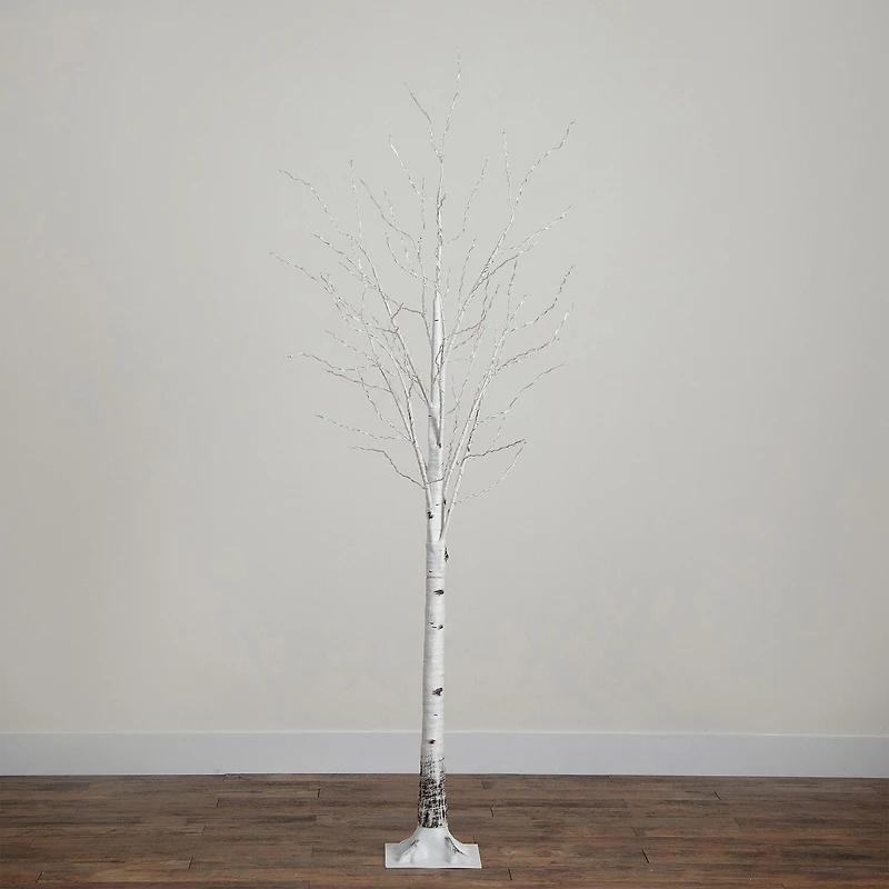 Nearly Natural 3ft Pre-Lit Artificial White Birch With 92 Warm White Led Lights 3 Foot Pre-Lit Birch Christmas Tree