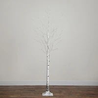 Nearly Natural 3ft Pre-Lit Artificial White Birch With 92 Warm White Led Lights 3 Foot Pre-Lit Birch Christmas Tree