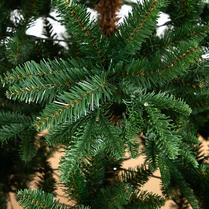 Nearly Natural Pre-Lit Artificial Idaho Mixed Fir 130 Warm White Led Lights 6 Foot Pre-Lit Fir Christmas Tree