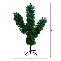 Nearly Natural 4ft Artificial Cactus 4 Foot Fir Christmas Tree