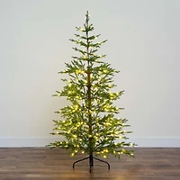 Nearly Natural Pre-Lit Artificial Natural Fresh Cut Fir With Instant Connect Technology And 230 Color Changing Led Dewdrop Lights 6 Foot Pre-Lit Fir Christmas Tree