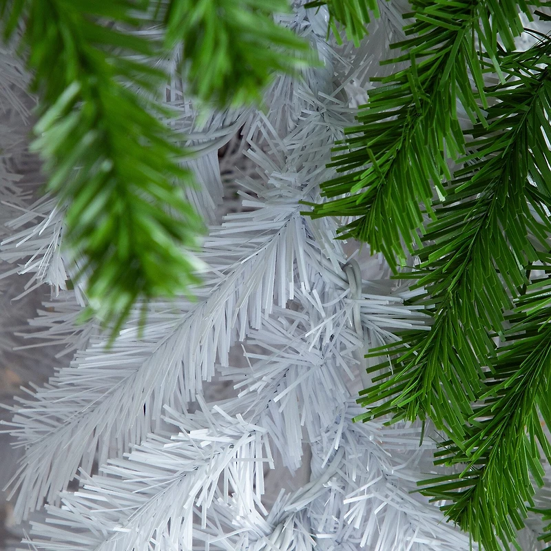 Nearly Natural Green And White Santa’S Hat With 600 Led Lights And 1992 Bendable Branches 9 Foot Pre-Lit Fir Christmas Tree