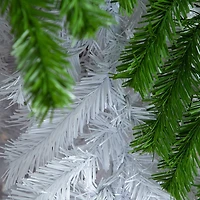 Nearly Natural Green And White Santa’S Hat  With 600 Led Lights And 1992 Bendable Branches 9 Foot Pre-Lit Fir Christmas Tree