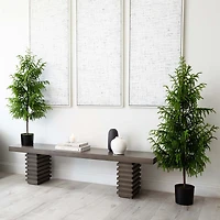 Nearly Natural Artificial Norfolk Pine 4 Foot Potted Pine Christmas Tree