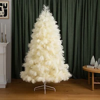 Nearly Natural 6ft Artificial Off-White Pampas Grass 6 Foot Christmas Tree