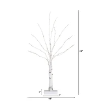 Nearly Natural 2ft Pre-Lit With 60 Warm White Led Lights Christmas Tree