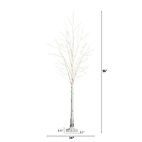 Nearly Natural 8ft Pre-Lit Artificial With 500 Warm White Led Lights Christmas Tree