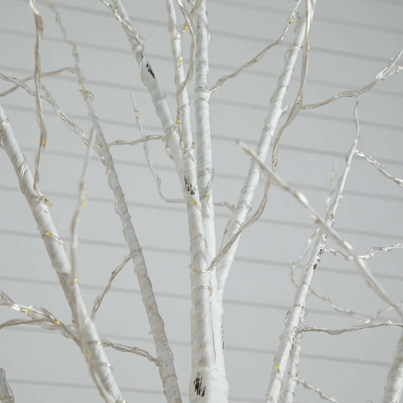 Nearly Natural 8ft Pre-Lit Artificial With 500 Warm White Led Lights Christmas Tree