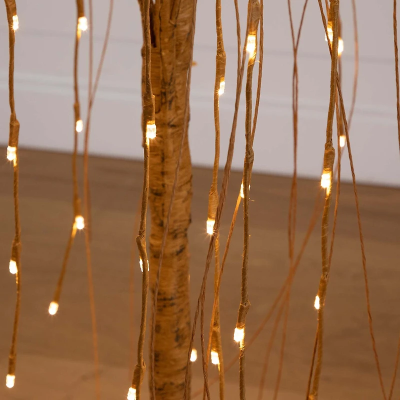 Nearly Natural 4ft Pre-Lit Artificial Willow With 120 Warm White Led Lights 4 Foot Pre-Lit Willow Christmas Tree