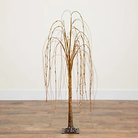 Nearly Natural 4ft Pre-Lit Artificial Willow  With 120 Warm White Led Lights 4 Foot Pre-Lit Willow Christmas Tree