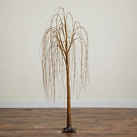 Nearly Natural 6ft Pre-Lit Artificial Willow  With 160 Warm White Led Lights 6 Foot Pre-Lit Willow Christmas Tree