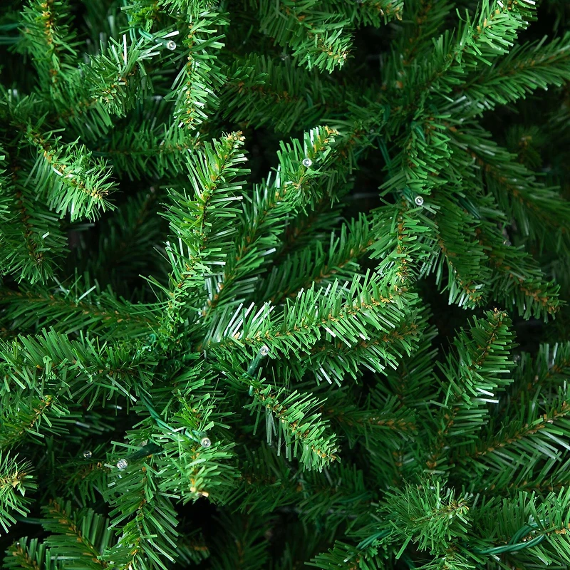 Nearly Natural Artificial Slim Green Mountain Pine With 1600 Warm White Led Lights And 4660 Branches 14 Feet Pre-Lit Pine Christmas Tree