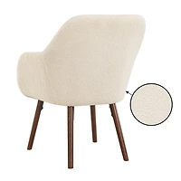 Take-A-Seat Charlotte Wingback Sherpa Accent Armchair