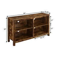 Montana Highboy TV Stand With Shelves