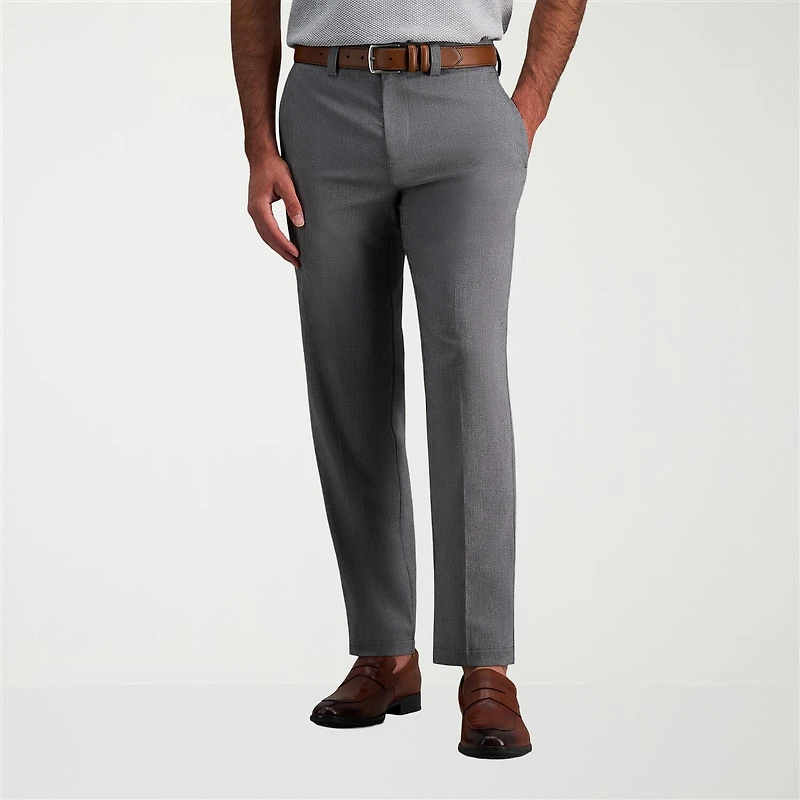 Haggar Cool Right Performance Flex Mens Straight Fit Flat Front Pant