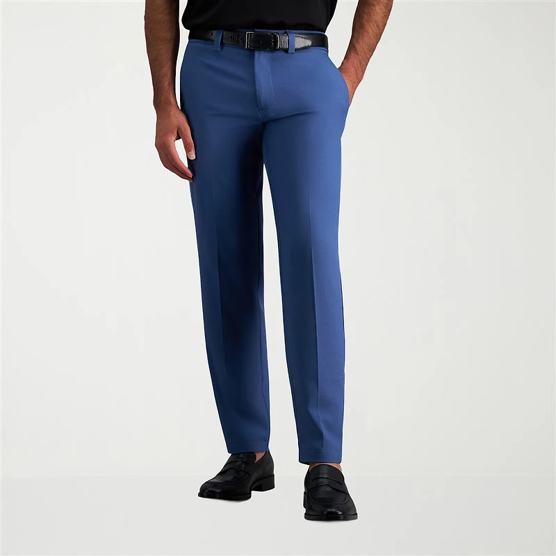 Haggar Cool Right Performance Flex Mens Straight Fit Flat Front Pant