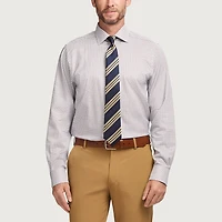 IZOD Royal Textured Mens Regular Fit Easy Care Wrinkle Free Long Sleeve Dress Shirt