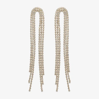 Bijoux Bar Gold Tone Womens Glass Drop Earrings
